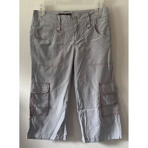 Y2K Kikwear Womens Capri Rave Skater Utility Pants Sz 5 Hot Topic Kikgirl